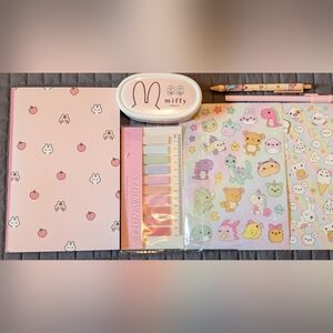 Pastel Kawaii Set With Miffy Container